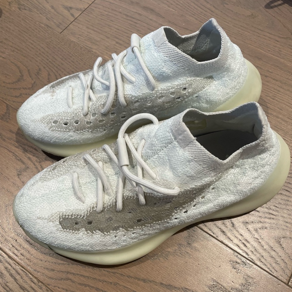 Yeezy White and Gray Sneakers